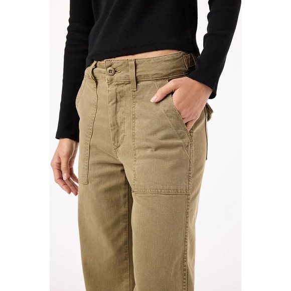 NWT AMO Easy Army Slouch Trouser Pant Sz 25 (meas 28) Thyme MSRP $302 - Picture 2 of 16